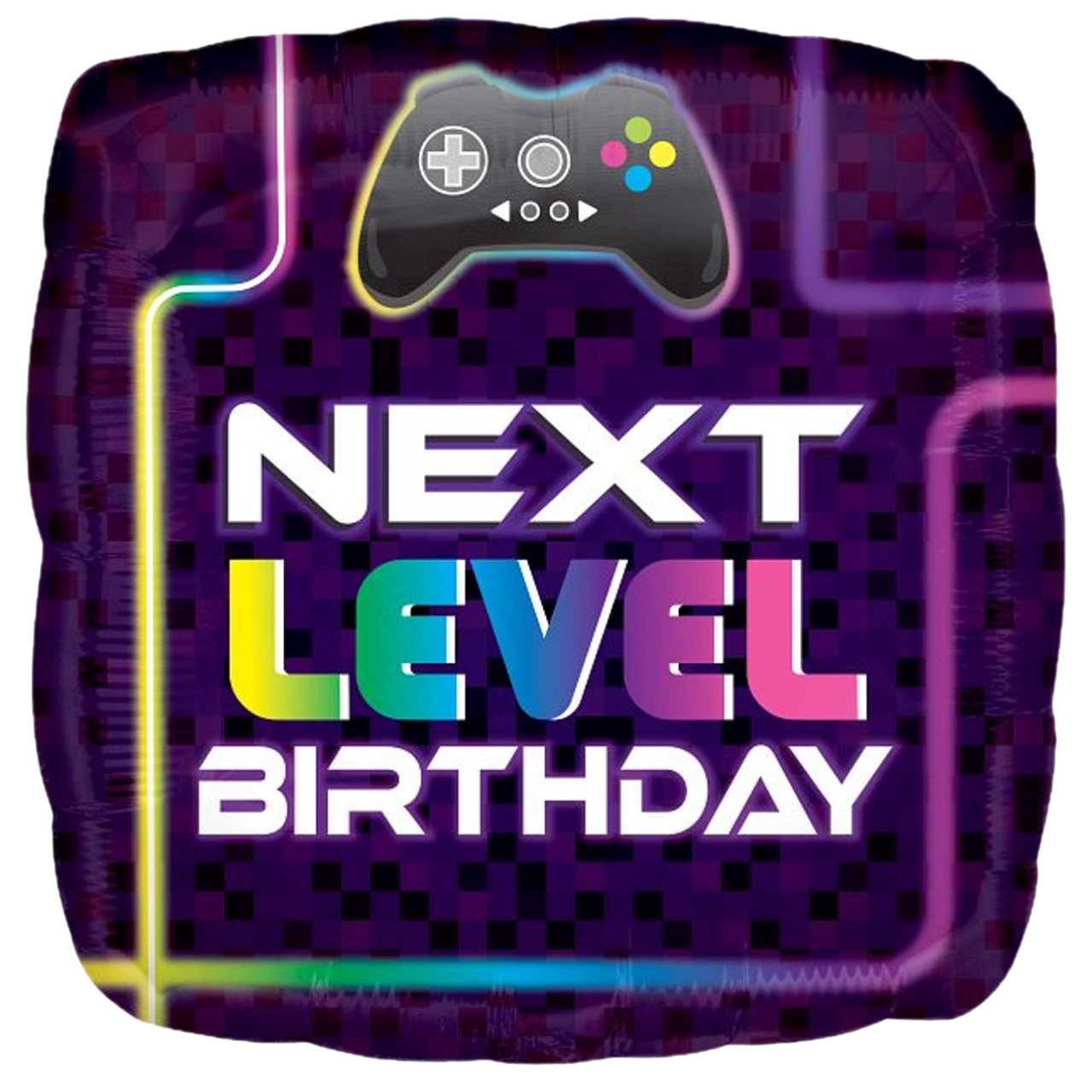 АН017 ANAGRAM-АН Квадрат 18" Next Level Birthday - джойстик (УП)