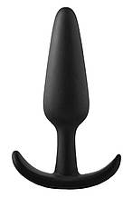 Анальний плаг чорний Dreamtoys FantASStic Smooth зі стопером у формі якоря, Large