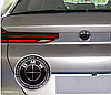 Комплект емблем BMW БМВ 74 та 82 мм (чорна) E82 E90 E46 E93 E85 Значок на капот та багажник - комплект 2 штуки, фото 9