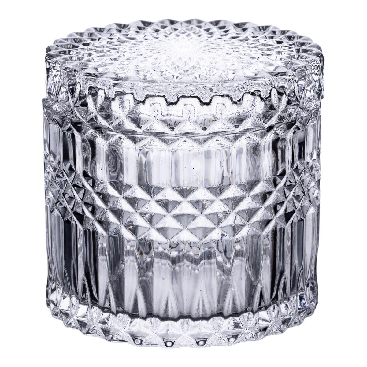 Цукерниця з кришкою я кругла скляна HP-4-100, фото 1