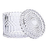 Цукерниця з кришкою я кругла скляна HP-4-100, фото 3