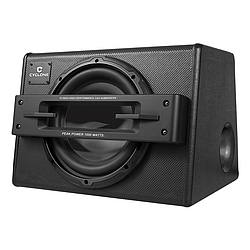 Сабвуфер у корпусі Cyclone SB-250 10» + комплект проводів AW-210, 150 Вт RMS
