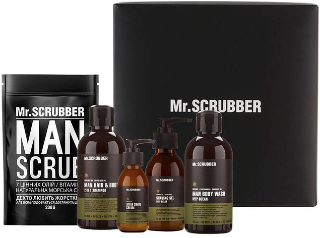 Набір Mr. Scrubber Beauty Box Man, 5 шт (4820200377599), фото 1