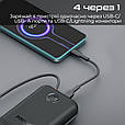 УМБ Promate PowerPod-30 30000 mAh, USB-C/USB-А порт, USB-C/Lightning конектори Black (powerpod-30.black), фото 4