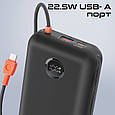УМБ Promate PowerPod-30 30000 mAh, USB-C/USB-А порт, USB-C/Lightning конектори Black (powerpod-30.black), фото 6