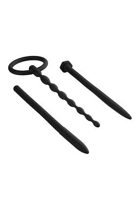 Набір чорних уретральних катетерів NMC Knot Knot із силікону, фото 2