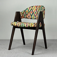 М'який стілець "Джим" із дерева ясен та дизайнерською оббивкою