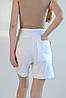 Шорти для вагітних з м’яким широким поясом Nicole бавовна двунитка білі (розміри: 42-56), фото 4