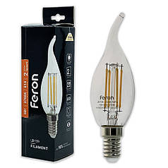 Світлодіодна LED лампа Feron свічка на вітрі LB-159 6W E14 2700K (25750) 5238