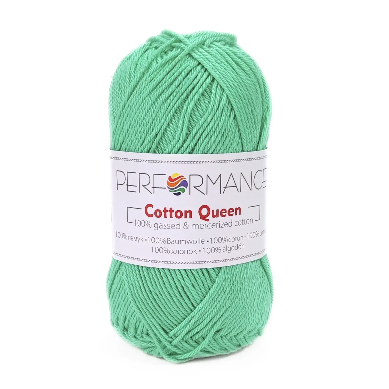 Пряжа Cotton Queen/Коттон Квін, бірюзовий 0132, Performance, фото 1