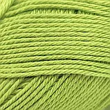 Пряжа Cotton Queen/Коттон Квін, салатовий 0134, Performance, фото 3