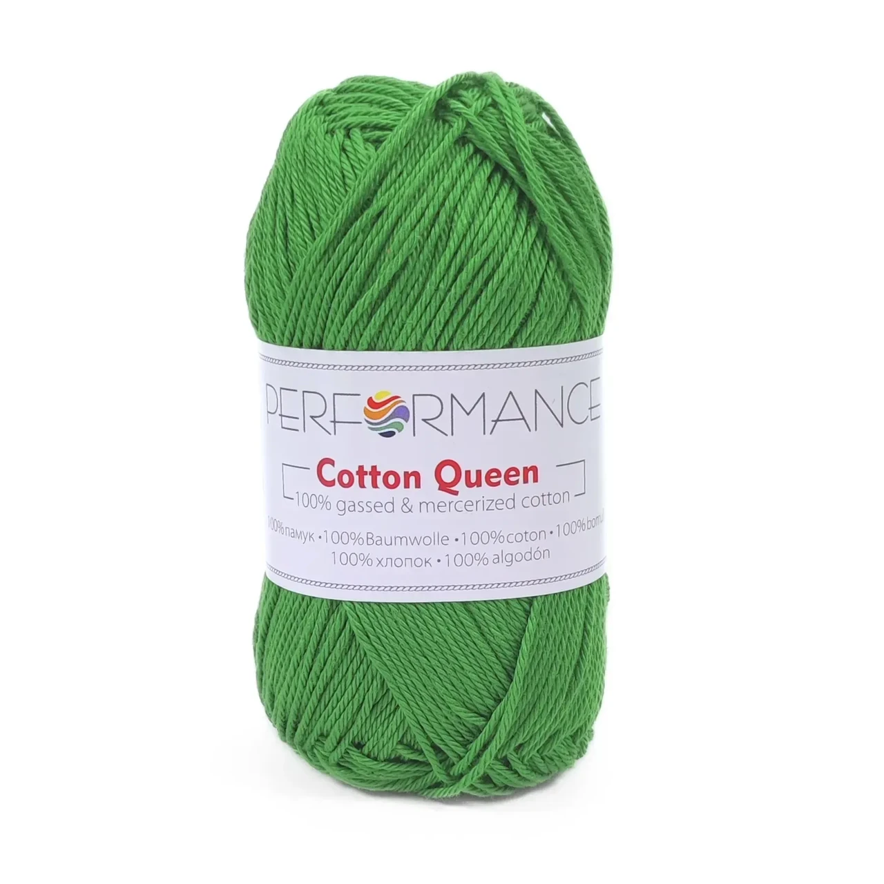 Пряжа Cotton Queen/Коттон Квін, зелений 0147, Performance, фото 1