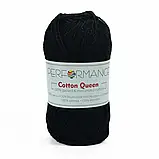 Пряжа Cotton Queen/Коттон Квін, чорний 0103, Performance, фото 2
