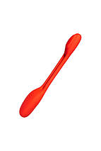 Гнучкий вібратор для пар Every Night Toys Flexible з двома моторчиками, червоний, фото 2