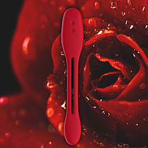 Гнучкий вібратор для пар Every Night Toys Flexible з двома моторчиками, червоний, фото 4