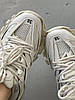 Жіночі кросівки Balenciaga Track White Баленсіага Трек білі шкіра текстиль масивна підошва демісезон унісекс, фото 8