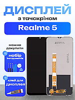 Оригінальний екран для Realme 5 з матрицею та сенсором , Дисплейний модуль на Ріалмі 5