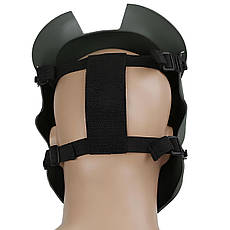 Маска Хижак RESTEQ бронзова для страйкболу та пейнтболу — з інфрачервоним лазером і LED-підсвіткою, фото 4