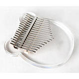 Калімба з акрилу RESTEQ, Прозора калімба Bear, тон С, Калімба на 17 язичків, Kalimba з цільним резонатором, фото 5