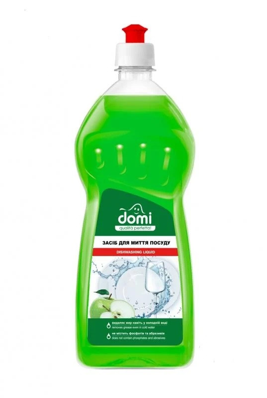Засіб для миття посуду Domi Яблуко 1 л, фото 1