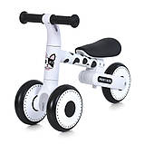 Біговел дитячий Profi Kids MBB 1013-4D складаний EVA-колеса, біло-чорний, фото 2