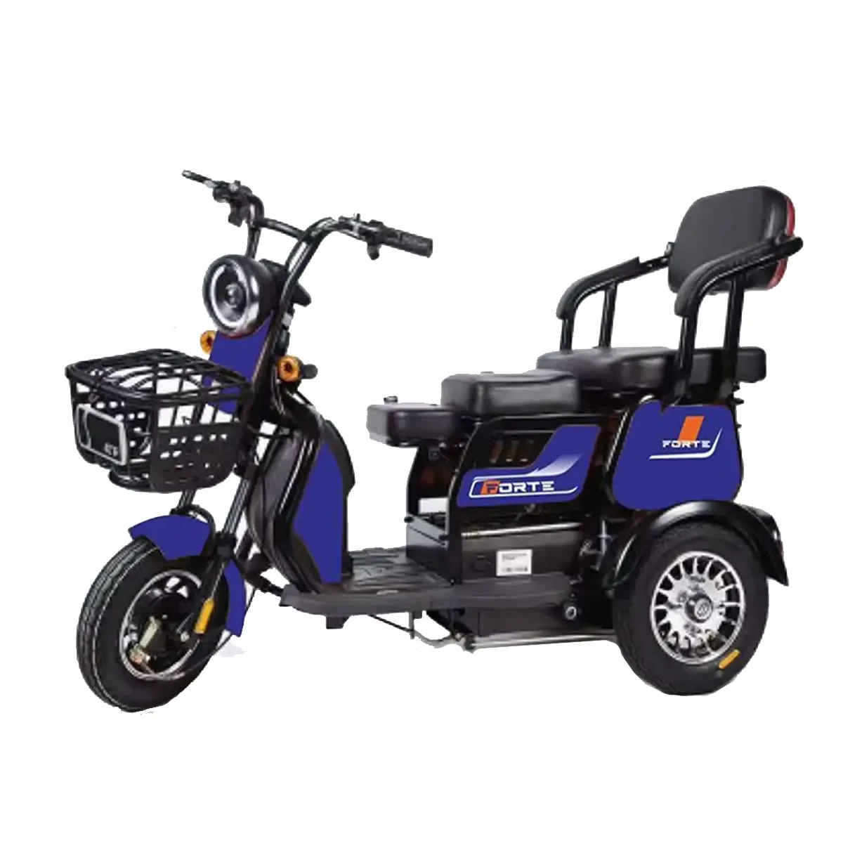 Електричний трицикл акумуляторний Forte FAMILY-WS600 600W-60V-20Ah Li-ion шини 8"-8" купити дешево Україна
