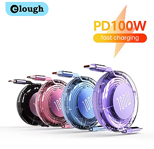 Висувний кабель Elought PD 100 Вт Type C — Type C
