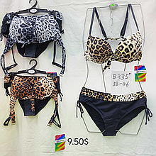 Купальник розмір 38-46 матеріал еластан колір показаний на зображенні в пакованні від 10 шт.