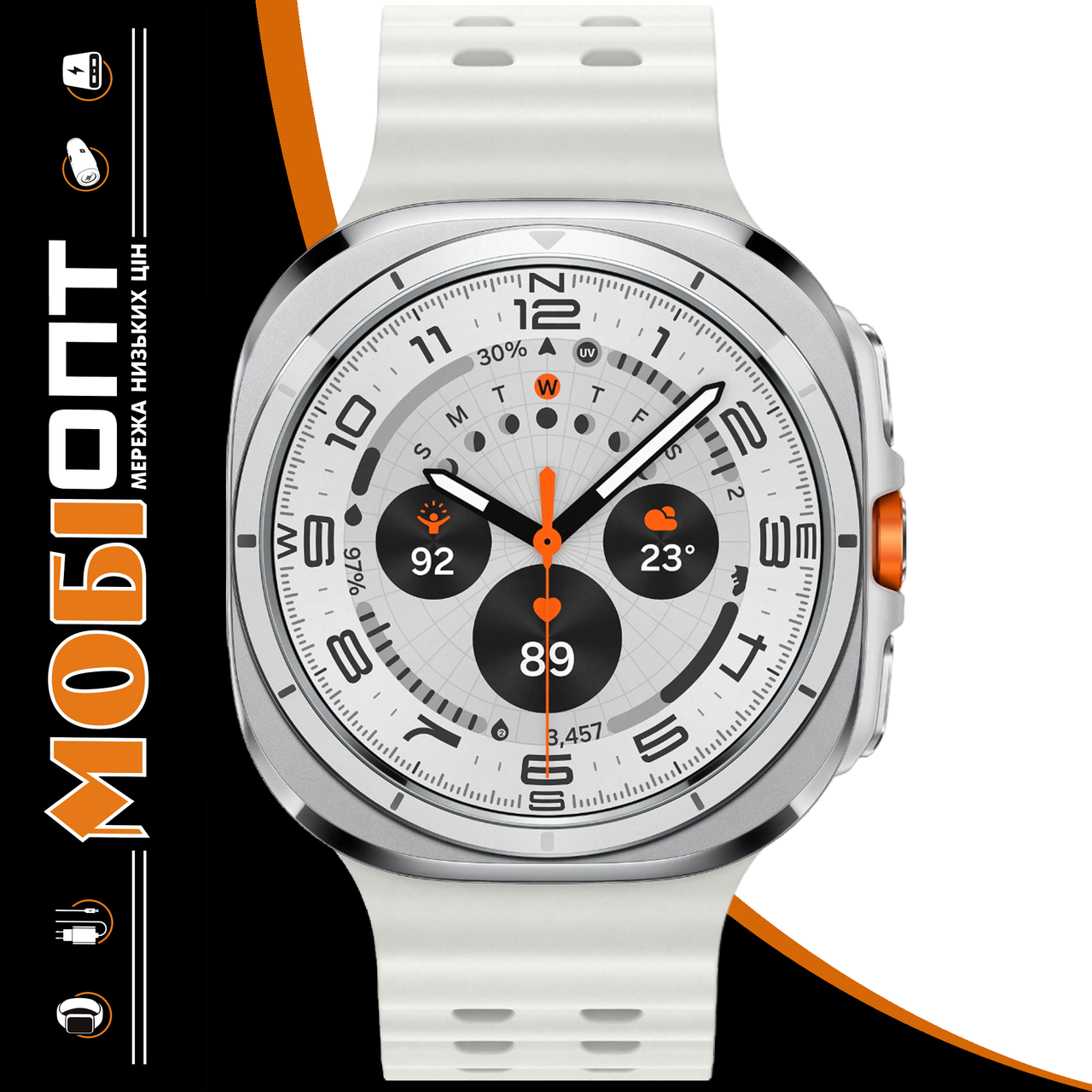 Smart Watch Samsung Galaxy Watch Ultra LTE 47mm SM-L705 Titanium White (SM-L705FZWA) Global version