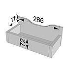 Стіл туалетний з дзеркалом 100 см | Косметичний столик у спальню з ламінованого ДСП з 4 шухлядами, фото 10