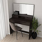 Стіл туалетний з дзеркалом 100 см | Косметичний столик у спальню з ламінованого ДСП з 4 шухлядами, фото 6