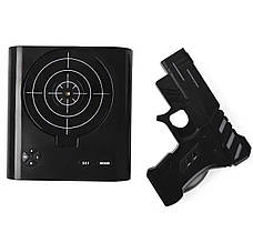 Годинник-будильник мішень та пістолет Gun Alarm Clock інтерактивний будильник зі стрільбою для пробудження, фото 3