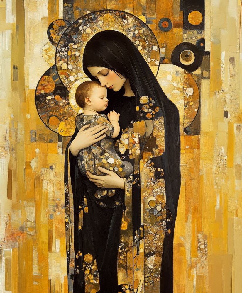 Алмазна мозаїка "Золоті обійми", 30*40см, на рамці, в кор. 31*41*2,5см, ТМ Dreamtoys, фото 1
