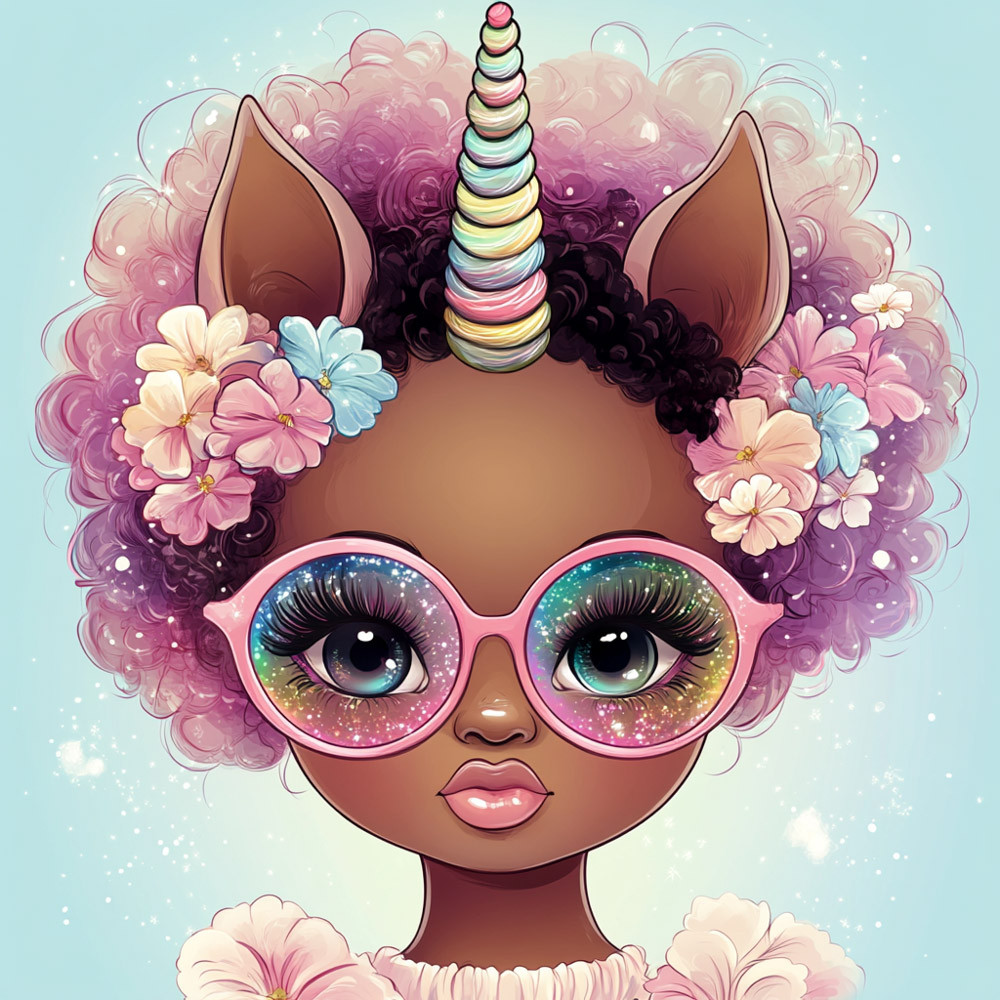 Алмазна мозаїка "Магічний єдиноріг", 20*20см, на рамці, в кор. 21*21*2,5см, ТМ Dreamtoys, фото 1