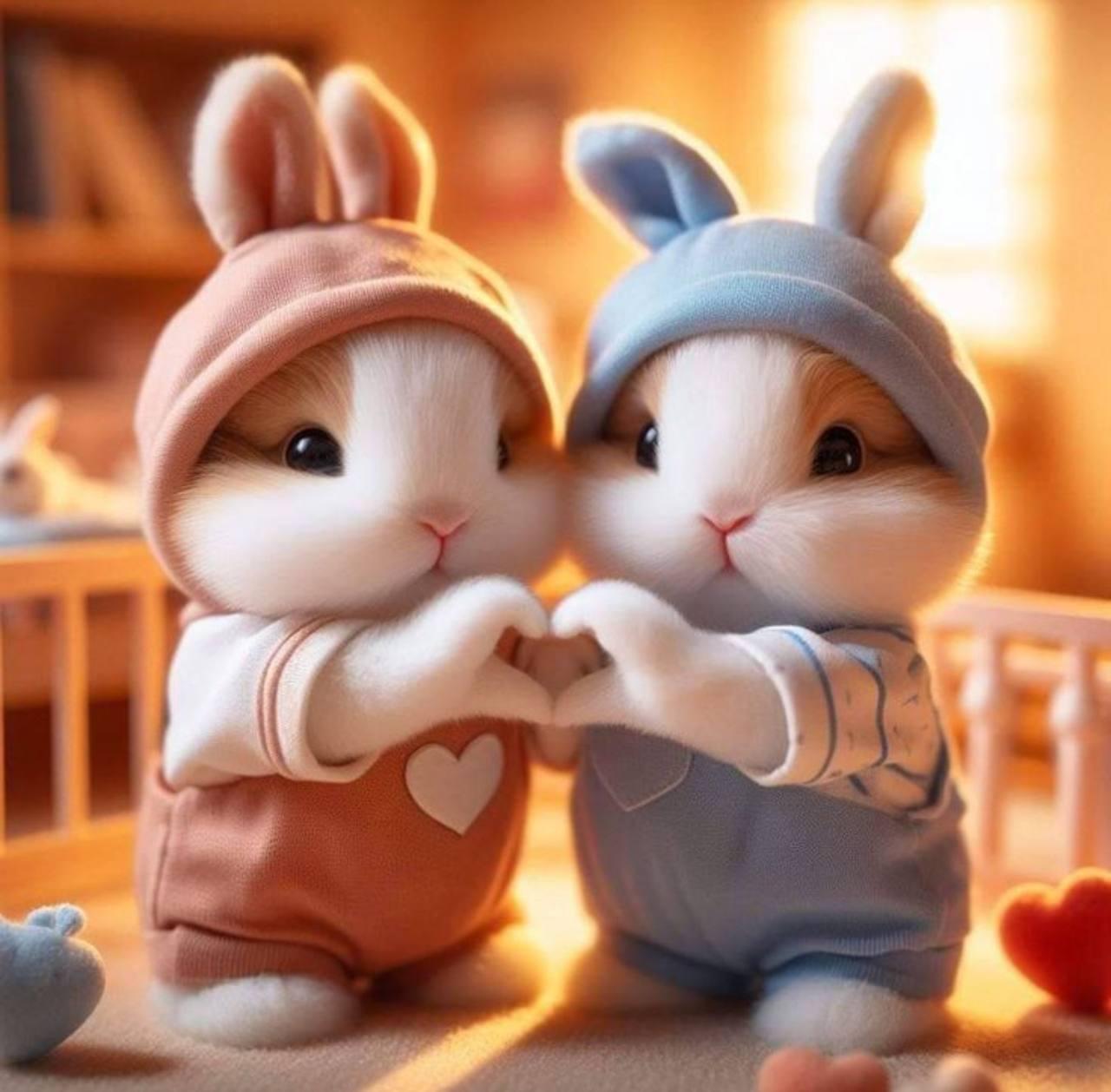 Алмазна мозаїка "Милі зайчики", 20*20см, на рамці, в кор. 21*21*2,5см, ТМ Dreamtoys, фото 1