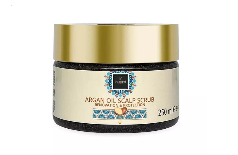 Скраб для шкіри голови Famirel з аргановим маслом захист та відновлення Argan 250 мл, фото 1