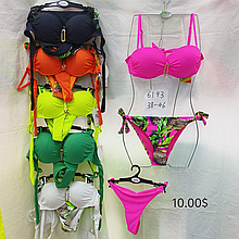 Купальник розмір 38-46 матеріал еластан колір показаний на зображенні в пакованні від 10 шт.