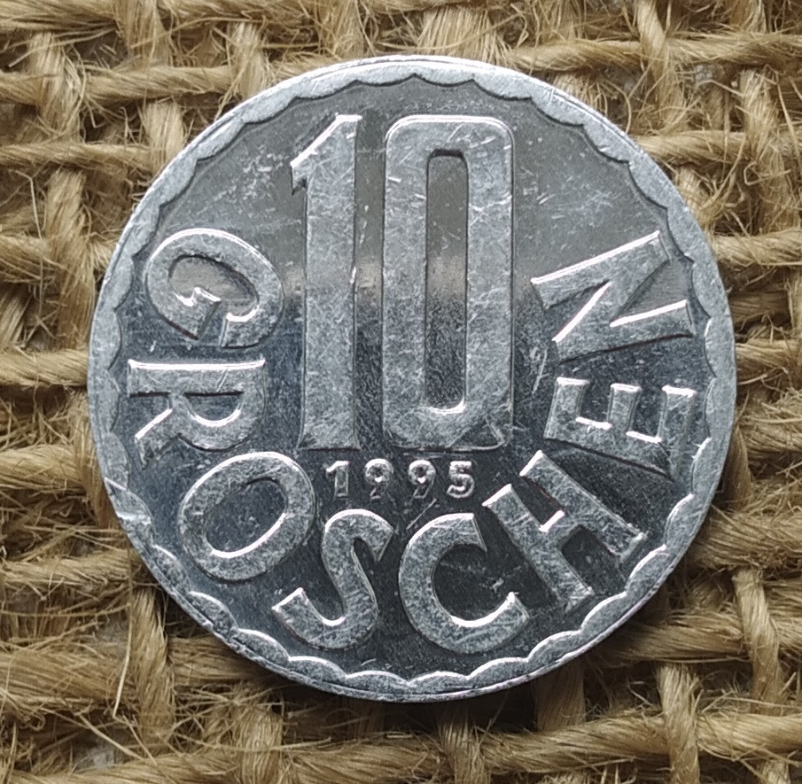 10 грошей 1995 року. Австрiя
