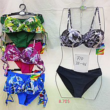 Купальник розмір 38-46 матеріал еластан колір показаний на зображенні в пакованні від 10 шт.