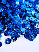 Пайєтки Сині 0.8см (10гр ) (+-500шт) для декору