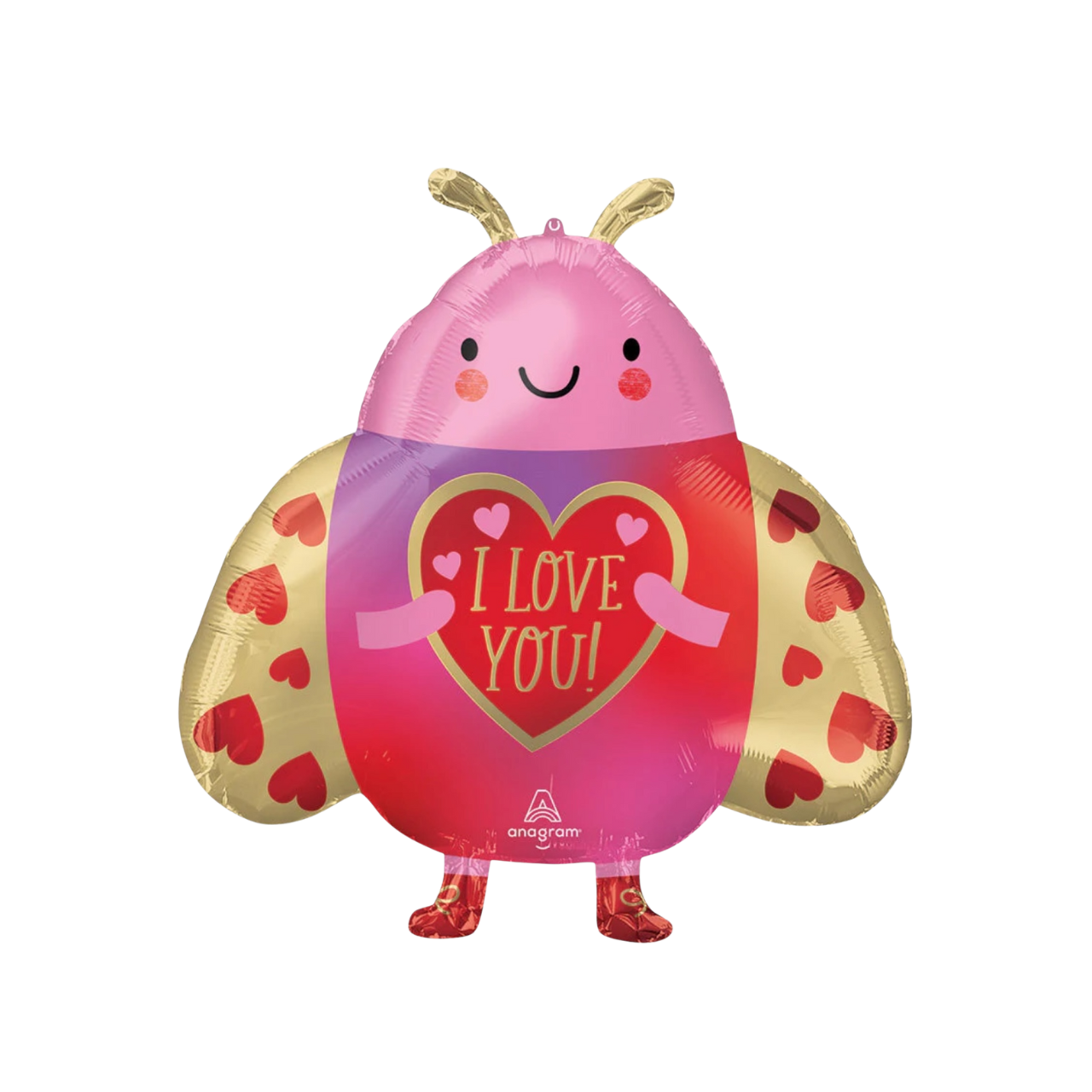 Фігура ANAGRAM-АН166 Жучок рожевий з крилами I Love You (УП)