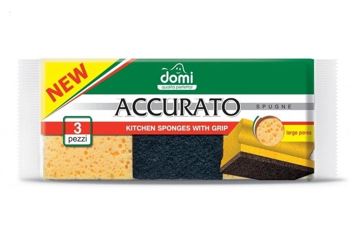 Губки кухонні DOMI профільовані 3 шт