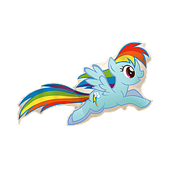 Фігура FLEXMETAL-ФМ040 Поні Рейнбоу Деш / Веселка (УП)