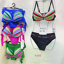 Купальник розмір 40-48 матеріал еластан колір показаний на зображенні в пакованні від 10 шт.