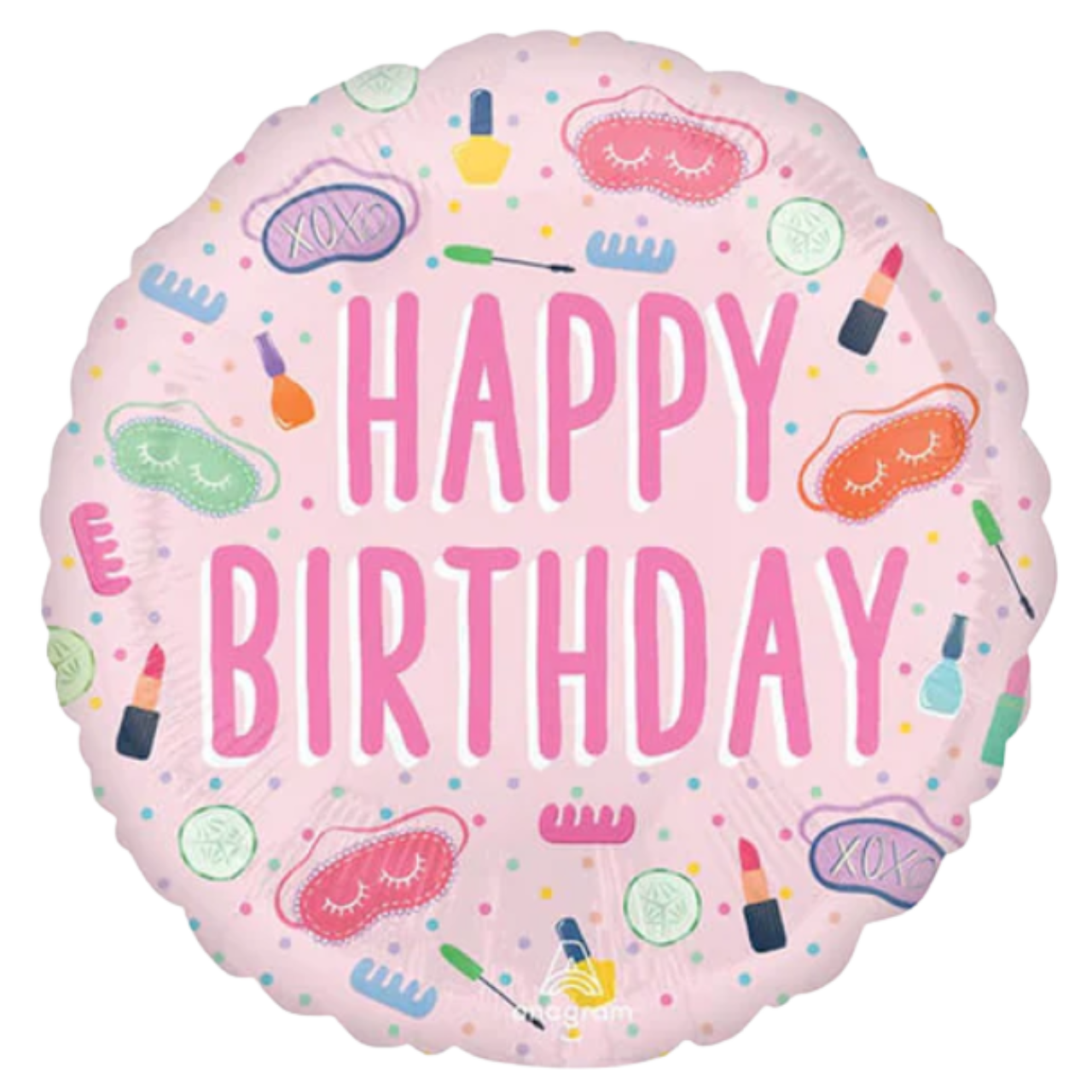 АН054 ANAGRAM-АН Коло 18" Happy Birthday - жіночий (УП)