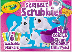 Набір для творчості Крайола Домашні тварини з ванною, Crayola Scribble Scrubbie Pets Tub Set, Washable Pet