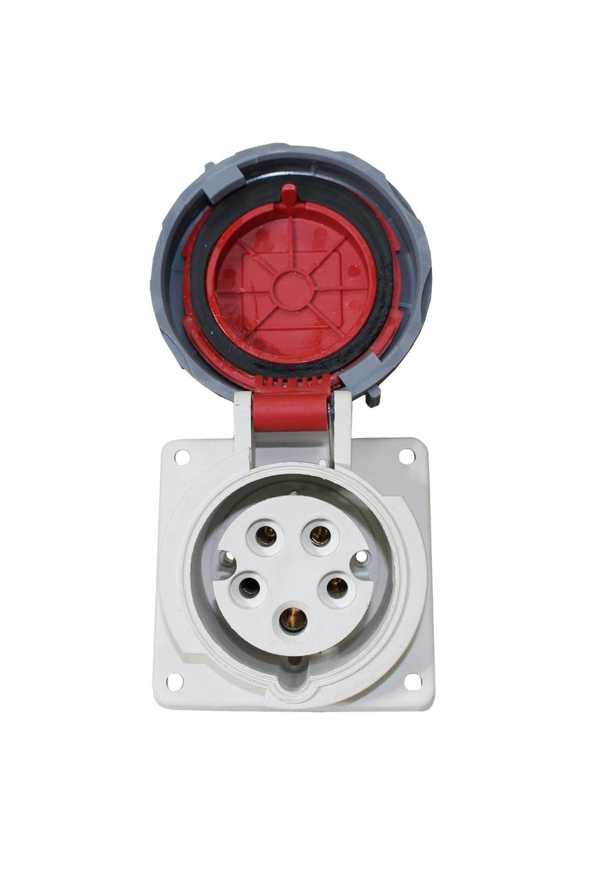 Розетка силова 4152 прихована 3Р+PЕ+N 16А 380В IP44 силовий роз'єм Tnsy