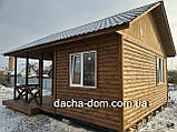 Будинок з корабельної дошки 6*7 з терасою 3*4, фото 6