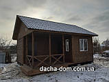 Будинок з корабельної дошки 6*7 з терасою 3*4, фото 7