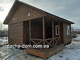 Будинок з корабельної дошки 6*7 з терасою 3*4, фото 2